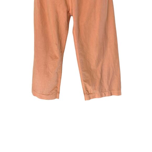 Stoned Immaculate Peach Sail Away Canvas Wide Leg Cropped Pants Size 27 - Picture 4 of 12